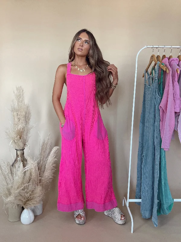 The Best Prices Rhea Jumpsuit in Fuchsia
