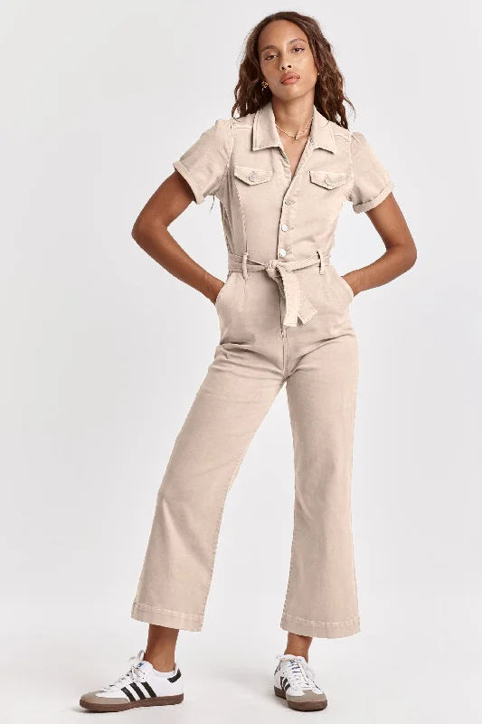 Lowest Price RIVETER COLOR DENIM JUMPSUIT ROGUE ROSE