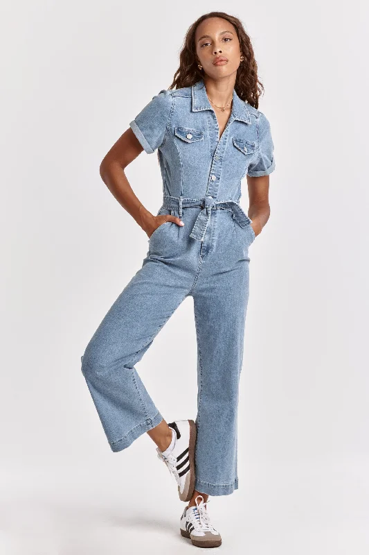 Massive Deals RIVETER DENIM WASHED JUMPSUIT VAISLEY
