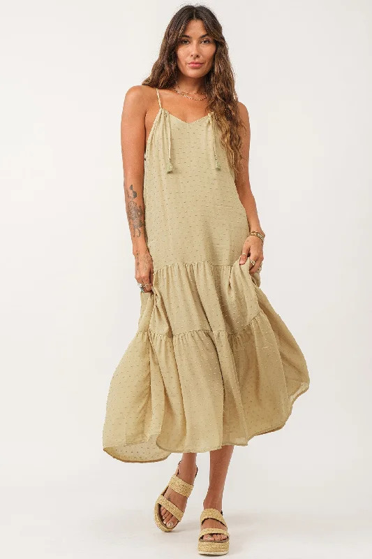 Price Break RYO STRAP HALTER DRESS SEA KELP