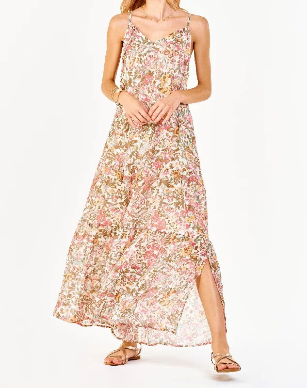 Doorbuster Deal RYO STRAP HALTER DRESS SPRING PAISLEY