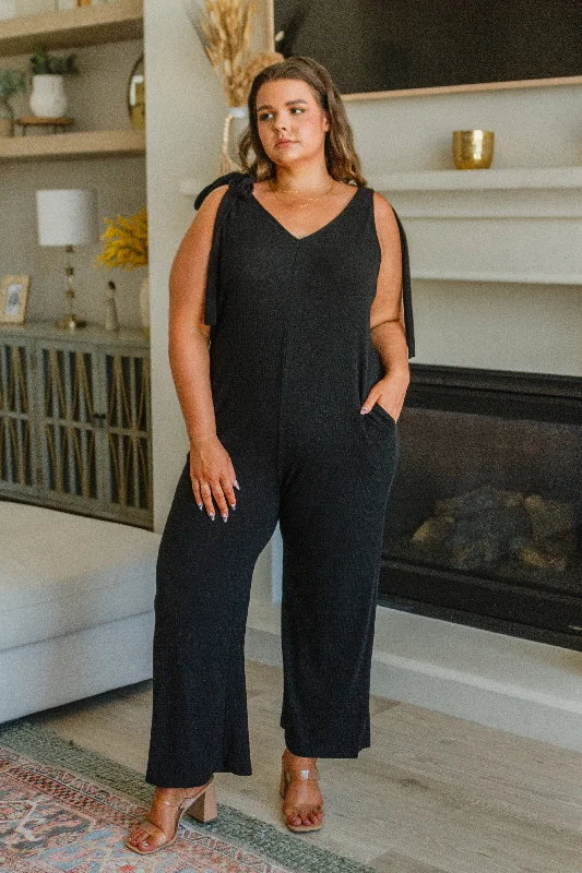 Limited Time Discount So Selfless Slub Ribbed Knit Jumpsuit