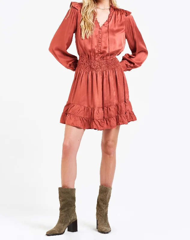 Early Access SOPHIE RUFFLE DRESS MELLOW MAUVE
