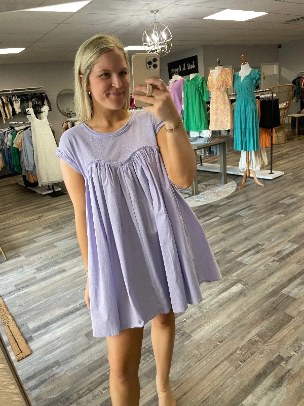 Price Reduction Tee Dress - Lilac