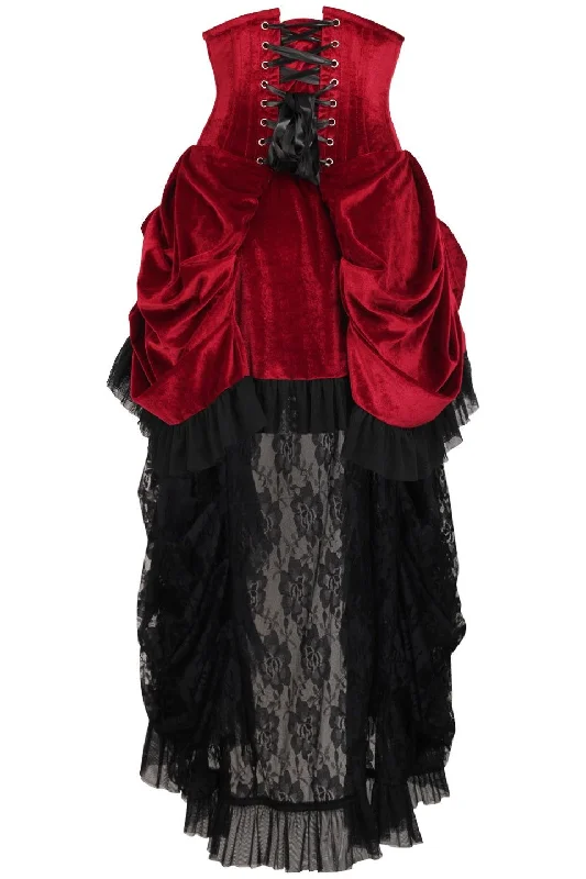 Referral Discount Top Drawer Victorian Velvet Waist Corset Dress