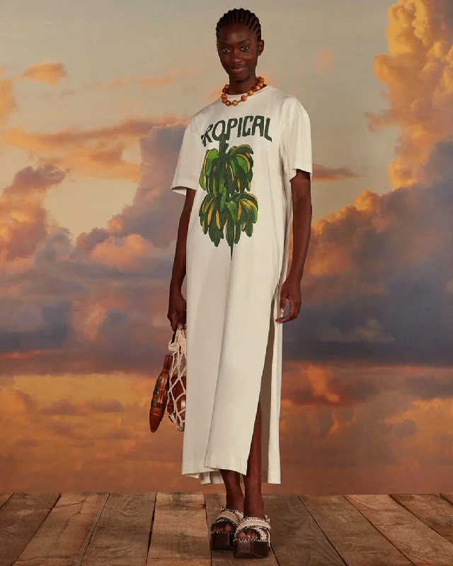 New Deals Tropical T-Shirt Dress