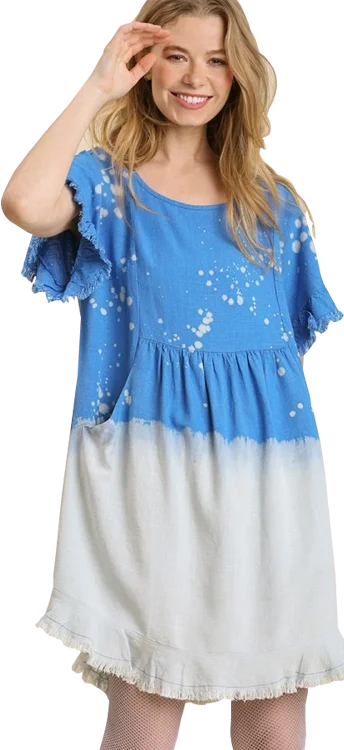 Super Deal Umgee Bleach Dip Dye Dress