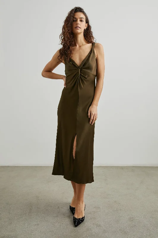 Daily Deals VIVIANA DRESS - DARK MOSS
