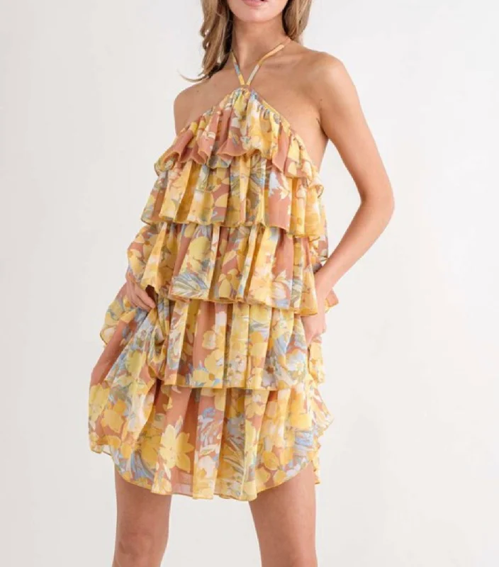 Final Sale Wanna Be a Memory Dress in Yellow