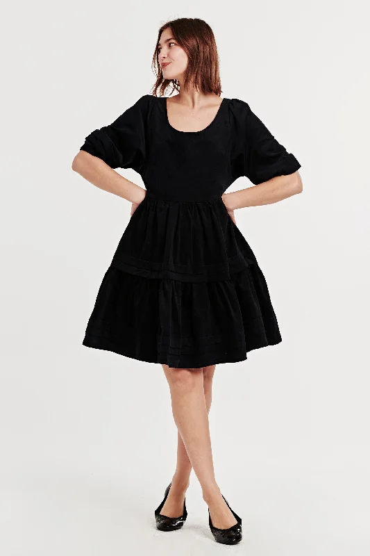 Amazing Deals WENDY PLEATED DRESS MIDNIGHT SKY CORDUROY