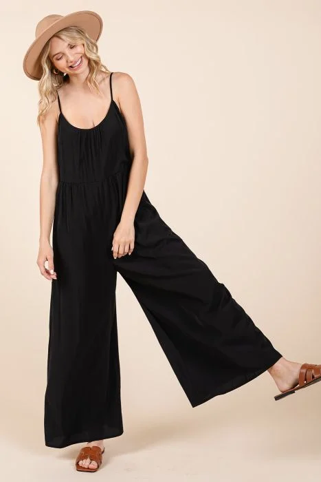 Weekend Flash Sale Wide Leg Jumpsuit Black