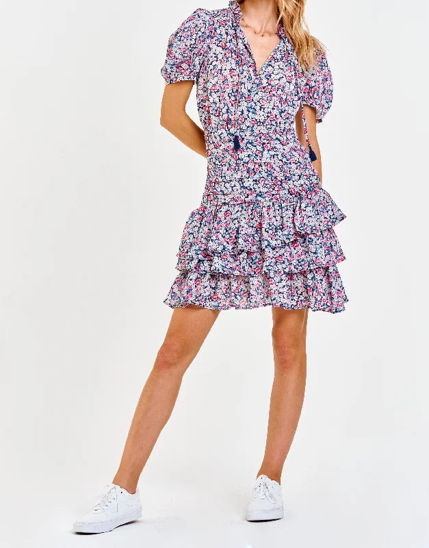 Price Blitz WREN PUFF SLEEVE DRESS CHERRY BLOSSOM