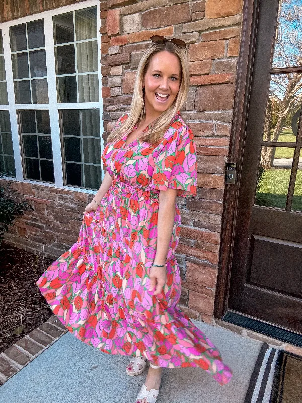 Lowest Price Your Wildest Dreams Floral Dress