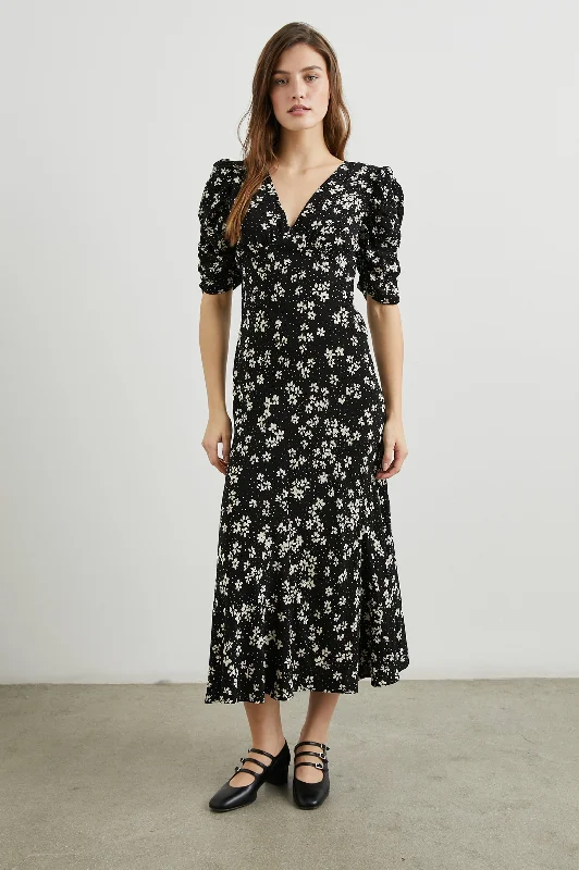 Year-End Sale ZARIAH DRESS - NOIR FLORAL